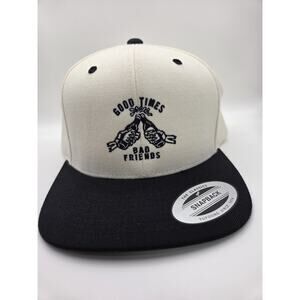 Lurking Class by Sketchy Tank Good Times Bad Friends snapback hat White Black